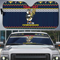 Personalized Pembrokeshire Wales Christmas Auto Sun Shade The Lovespoon Puffin - Wonder Print Shop