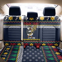 Personalized Pembrokeshire Wales Christmas Back Car Seat Cover The Lovespoon Puffin - Wonder Print Shop