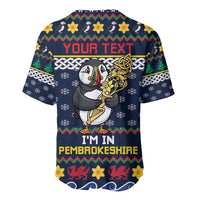 Personalized Pembrokeshire Wales Christmas Baseball Jersey The Lovespoon Puffin - Wonder Print Shop