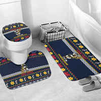 Personalized Pembrokeshire Wales Christmas Bathroom Set The Lovespoon Puffin - Wonder Print Shop
