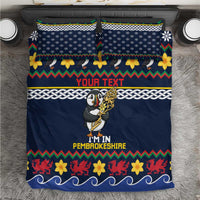 Personalized Pembrokeshire Wales Christmas Bedding Set The Lovespoon Puffin - Wonder Print Shop
