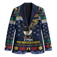 Personalized Pembrokeshire Wales Christmas Blazer The Lovespoon Puffin - Wonder Print Shop