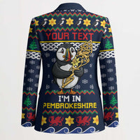Personalized Pembrokeshire Wales Christmas Blazer The Lovespoon Puffin - Wonder Print Shop