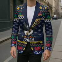 Personalized Pembrokeshire Wales Christmas Blazer The Lovespoon Puffin - Wonder Print Shop