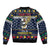 Personalized Pembrokeshire Wales Christmas Bomber Jacket The Lovespoon Puffin - Wonder Print Shop
