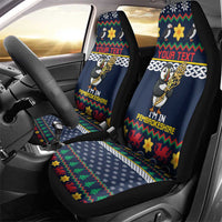 Personalized Pembrokeshire Wales Christmas Car Seat Cover The Lovespoon Puffin - Wonder Print Shop