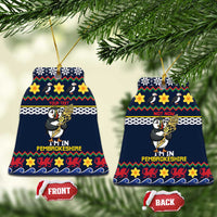 Personalized Pembrokeshire Wales Christmas Ceramic Ornament The Lovespoon Puffin - Wonder Print Shop