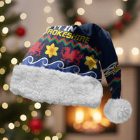 Personalized Pembrokeshire Wales Christmas Santa Hat The Lovespoon Puffin - Wonder Print Shop