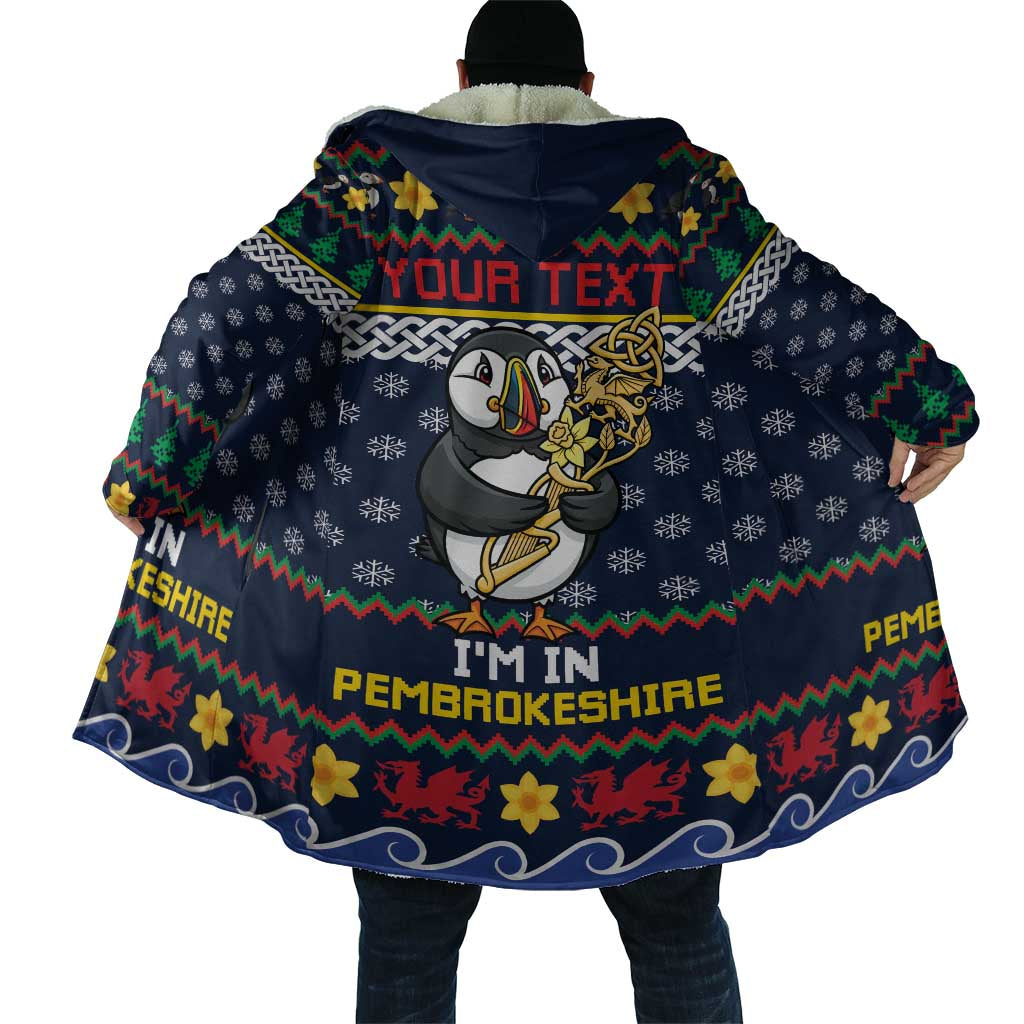 Personalized Pembrokeshire Wales Christmas Cloak The Lovespoon Puffin - Wonder Print Shop