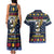 Personalized Pembrokeshire Wales Christmas Couples Matching Tank Maxi Dress and Hawaiian Shirt The Lovespoon Puffin - Wonder Print Shop