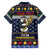 Personalized Pembrokeshire Wales Christmas Family Matching Long Sleeve Bodycon Dress and Hawaiian Shirt The Lovespoon Puffin - Wonder Print Shop