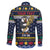 Personalized Pembrokeshire Wales Christmas Family Matching Off The Shoulder Long Sleeve Dress and Hawaiian Shirt The Lovespoon Puffin - Wonder Print Shop