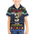 Personalized Pembrokeshire Wales Christmas Family Matching Off The Shoulder Long Sleeve Dress and Hawaiian Shirt The Lovespoon Puffin - Wonder Print Shop