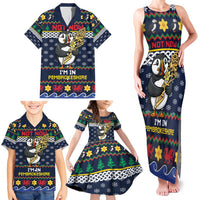 Personalized Pembrokeshire Wales Christmas Family Matching Tank Maxi Dress and Hawaiian Shirt The Lovespoon Puffin - Wonder Print Shop