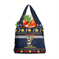 Personalized Pembrokeshire Wales Christmas Grocery Bag The Lovespoon Puffin - Wonder Print Shop