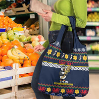 Personalized Pembrokeshire Wales Christmas Grocery Bag The Lovespoon Puffin - Wonder Print Shop