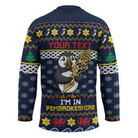Personalized Pembrokeshire Wales Christmas Hockey Jersey The Lovespoon Puffin - Wonder Print Shop