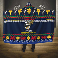 Personalized Pembrokeshire Wales Christmas Hooded Blanket The Lovespoon Puffin - Wonder Print Shop
