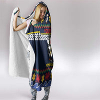 Personalized Pembrokeshire Wales Christmas Hooded Blanket The Lovespoon Puffin - Wonder Print Shop