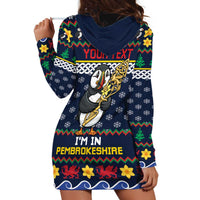 Personalized Pembrokeshire Wales Christmas Hoodie Dress The Lovespoon Puffin - Wonder Print Shop
