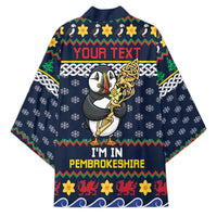 Personalized Pembrokeshire Wales Christmas Kimono The Lovespoon Puffin - Wonder Print Shop