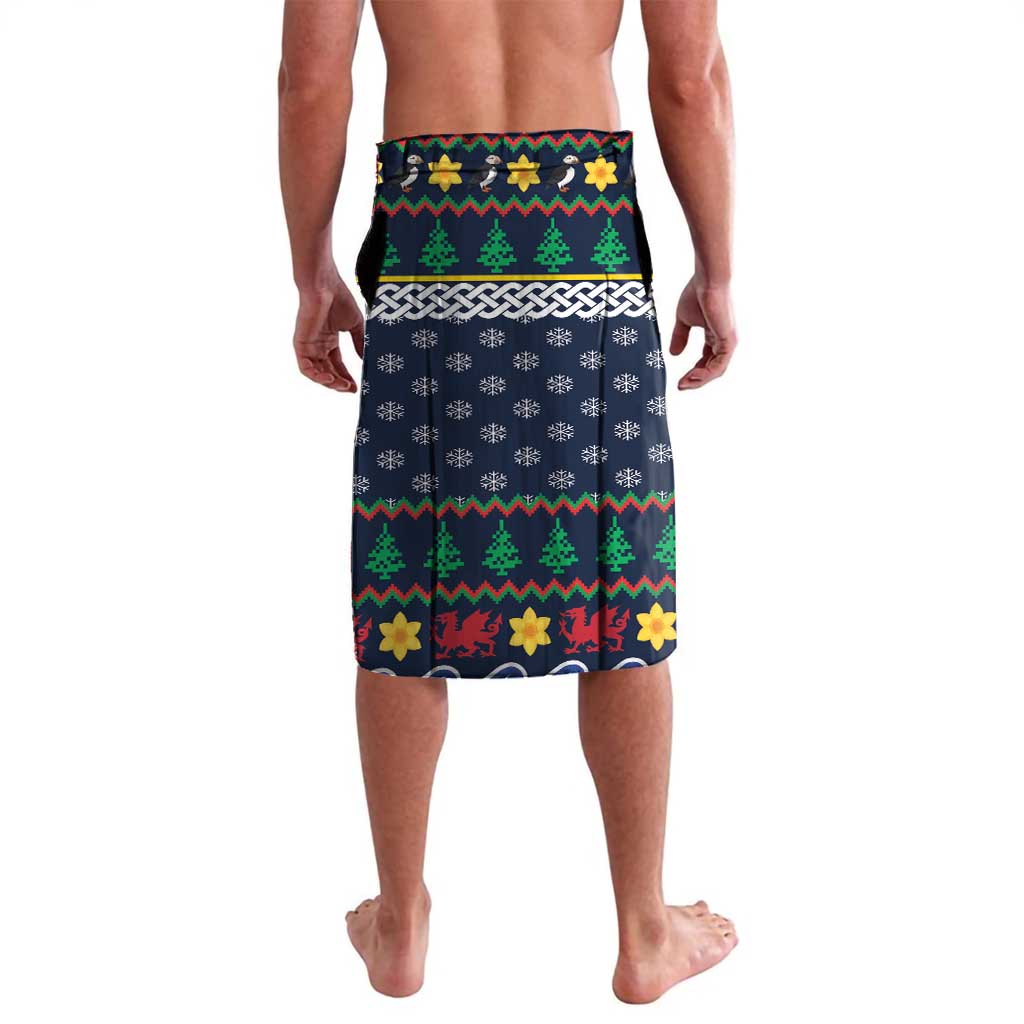 Personalized Pembrokeshire Wales Christmas Lavalava The Lovespoon Puffin - Wonder Print Shop