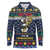 Personalized Pembrokeshire Wales Christmas Long Sleeve Polo Shirt The Lovespoon Puffin - Wonder Print Shop