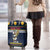 Personalized Pembrokeshire Wales Christmas Luggage Cover The Lovespoon Puffin - Wonder Print Shop