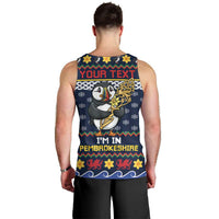 Personalized Pembrokeshire Wales Christmas Men Tank Top The Lovespoon Puffin - Wonder Print Shop