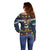 Personalized Pembrokeshire Wales Christmas Off Shoulder Sweater The Lovespoon Puffin - Wonder Print Shop