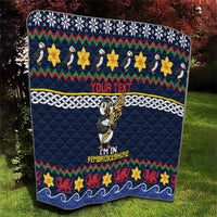 Personalized Pembrokeshire Wales Christmas Quilt The Lovespoon Puffin - Wonder Print Shop