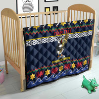 Personalized Pembrokeshire Wales Christmas Quilt The Lovespoon Puffin - Wonder Print Shop