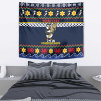 Personalized Pembrokeshire Wales Christmas Tapestry The Lovespoon Puffin - Wonder Print Shop
