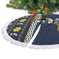 Personalized Pembrokeshire Wales Christmas Tree Skirt The Lovespoon Puffin - Wonder Print Shop