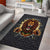 Jamaica Rasta Lion Area Rug Reggae Lion Breaking Wall Design - Wonder Print Shop