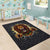 Jamaica Rasta Lion Area Rug Reggae Lion Breaking Wall Design - Wonder Print Shop