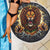 Jamaica Rasta Lion Beach Blanket Reggae Lion Breaking Wall Design - Wonder Print Shop