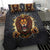 Jamaica Rasta Lion Bedding Set Reggae Lion Breaking Wall Design - Wonder Print Shop