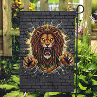 Jamaica Rasta Lion Garden Flag Reggae Lion Breaking Wall Design - Wonder Print Shop