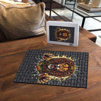 Jamaica Rasta Lion Puzzle Reggae Lion Breaking Wall Design - Wonder Print Shop