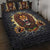 Jamaica Rasta Lion Quilt Bed Set Reggae Lion Breaking Wall Design - Wonder Print Shop