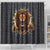 Jamaica Rasta Lion Shower Curtain Reggae Lion Breaking Wall Design - Wonder Print Shop
