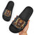 Jamaica Rasta Lion Slide Sandals Reggae Lion Breaking Wall Design - Wonder Print Shop