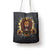 Jamaica Rasta Lion Tote Bag Reggae Lion Breaking Wall Design - Wonder Print Shop