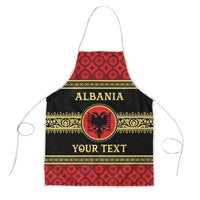 Personalized Albania Eagle Apron Red and Black Heritage - Wonder Print Shop