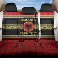 Personalized Albania Eagle Back Car Seat Cover Red and Black Heritage - Wonder Print Shop
