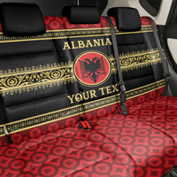 Personalized Albania Eagle Back Car Seat Cover Red and Black Heritage - Wonder Print Shop