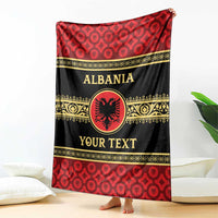 Personalized Albania Eagle Blanket Red and Black Heritage - Wonder Print Shop