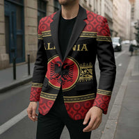 Personalized Albania Eagle Blazer Red and Black Heritage - Wonder Print Shop