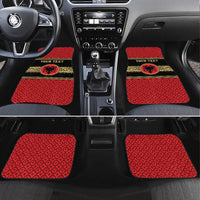 Personalized Albania Eagle Car Mats Red and Black Heritage - Wonder Print Shop
